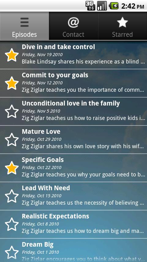 Inspire Podcast – Zig Ziglar Android Productivity