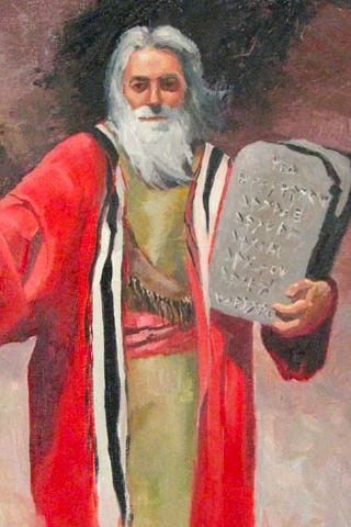 摩西十诫名画图片